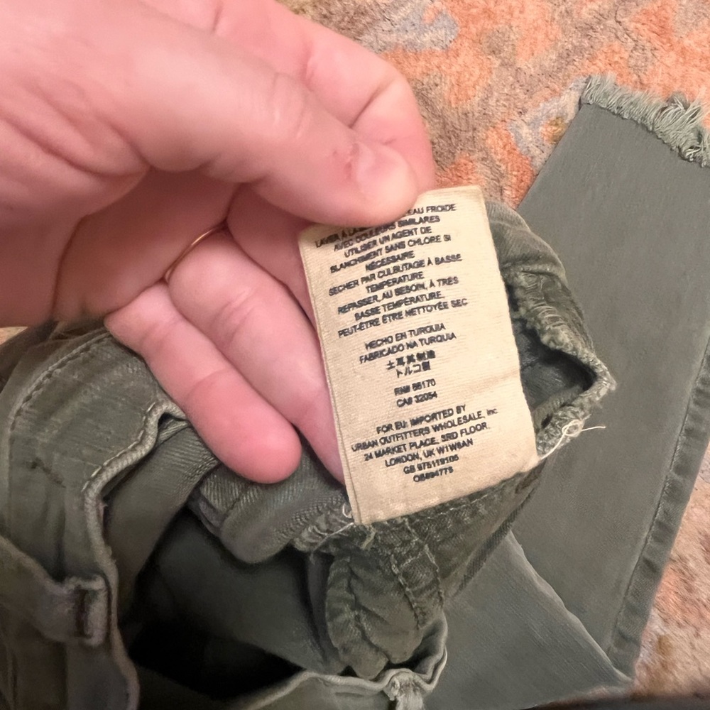 We The Free High-Rise Distressed Ankle Jeans in Olive - Picture 5 of 11